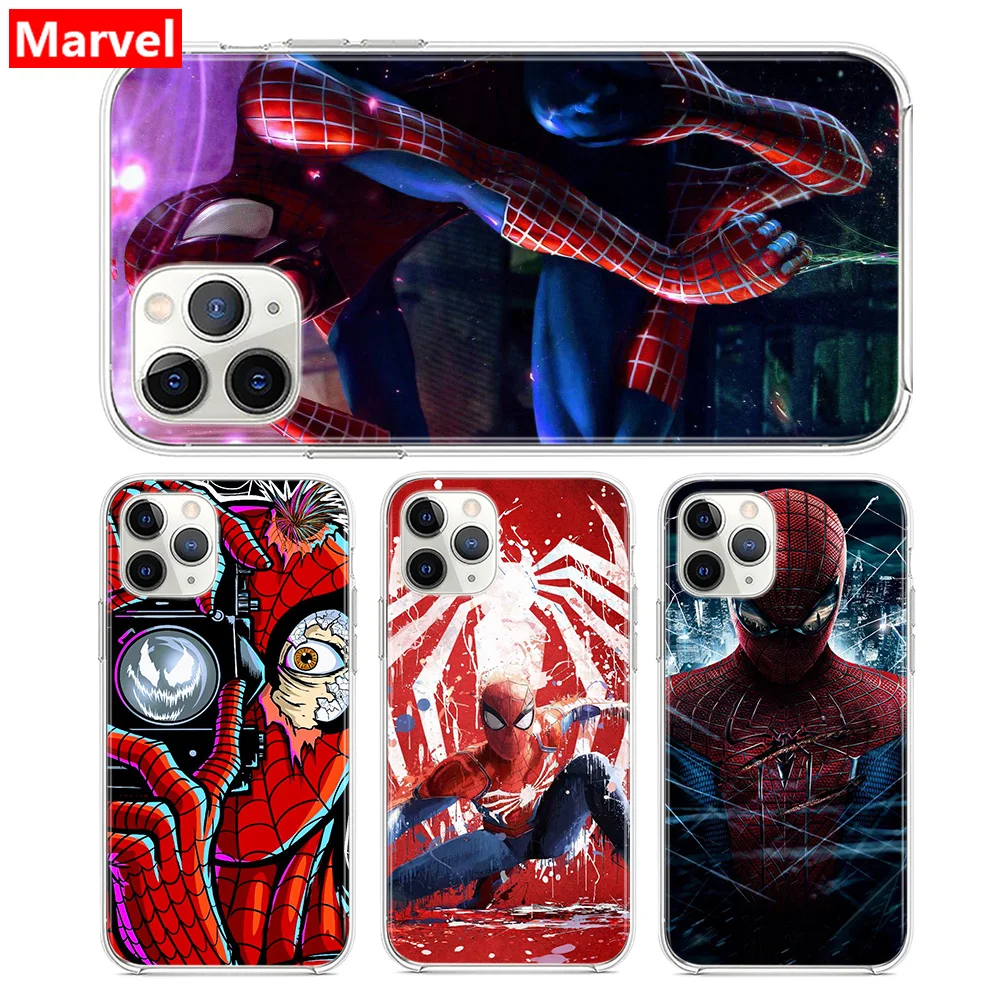 Мягкий чехол для телефона с супергероями Marvel Человек-паук Мстители Apple iPhone 12 Mini 11
