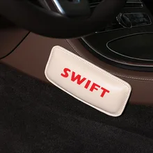 Стильный кожаный автомобильный наколенник для Suzuki Swift, внутренняя подушка для поддержки бедра, автомобильные аксессуары