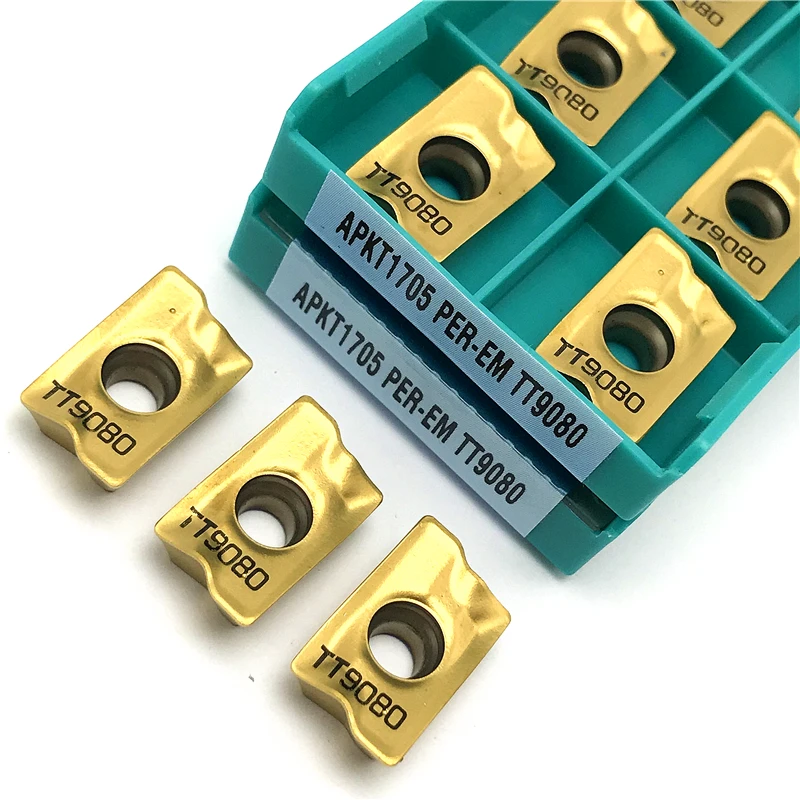 

APKT1705 PER EM TT9080 Carbide Inserts Turning Tool High Quality Cutting Tool Metal Lathe Tools CNC Indexable Milling Insert
