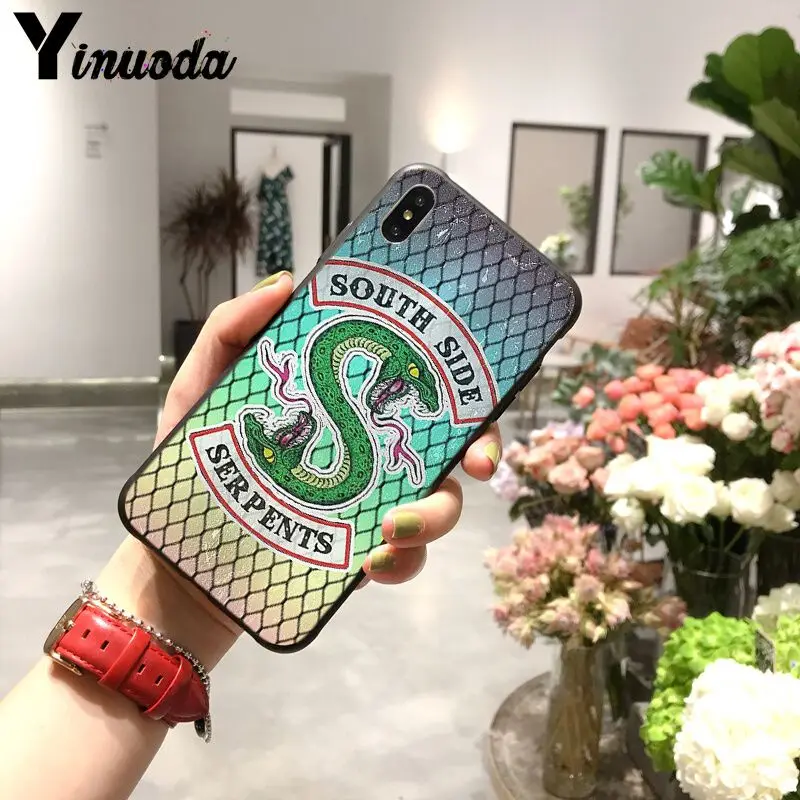 Yinuoda ривердейл &quotSouth Side serpents&quot протектор чехол для iPhone X XS MAX 6 6s 7 plus 8 Plus 5 5S SE XR 11pro
