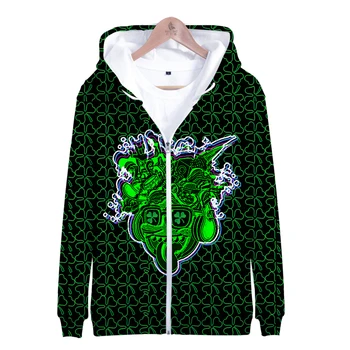 

Saint Patrick's Day Print Zipper Hoodie Men/Women Winter Fashion Casual Harajuku Soft Hooded Sweatshirt Hot Sale