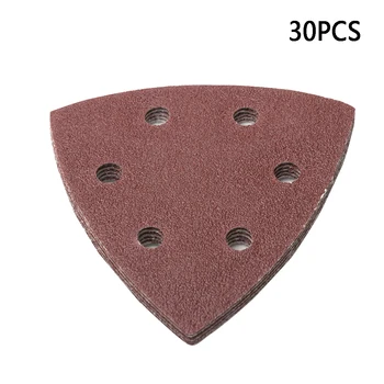 

50pcs/set Repair Replacement Part Tools Triangle Manual Durable Home Hollowed DIY Double Sided Grinding Paper