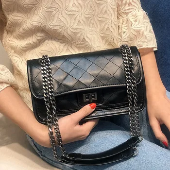 

2020 New Fashion Bag Female Spring All-match Ins Single Shoulder Cross-Body Large Capacity Rhombus Hobo Bag Retro Travel Bag