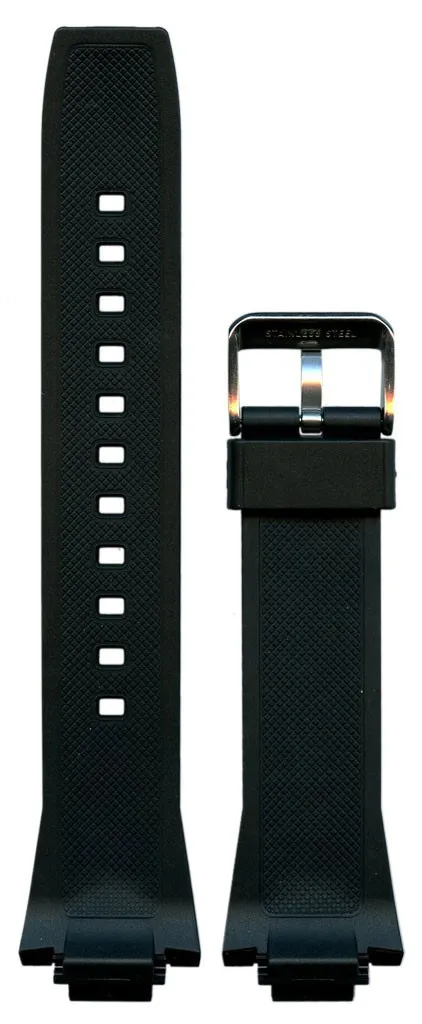 Ремешок CASIO для часов EFR-519-1A4V,черный, каучук(10421436