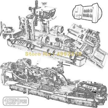 

1031pcs 2in1 technic hovercraft ferry ferryboat lele Boy girl friends building block 42076 Bricks Toy Christmas birthday Gifts