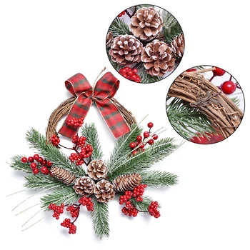 

Party Christmas Garland Tree Fireplace Xmas Celebrations Hanging Ornament