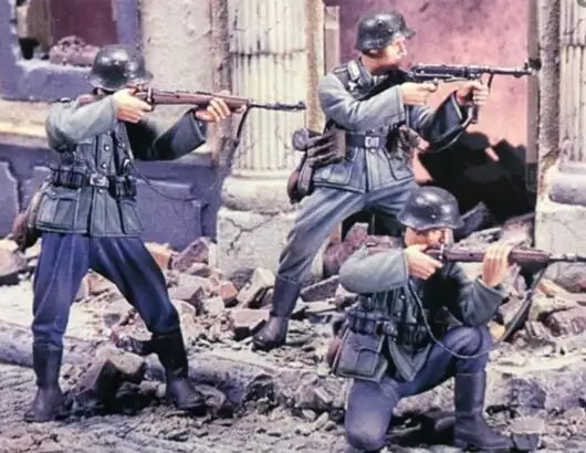 1/35 статуэтка в виде Пособия по немецкому языку \'s солдат боевых 3 шт./компл. модель Наборы(без базы