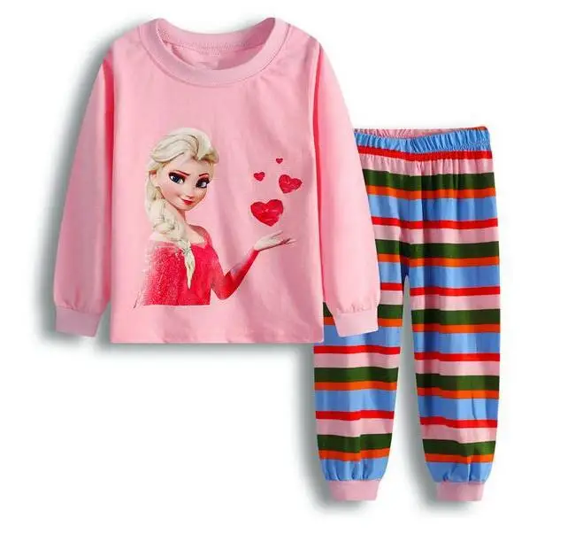 STYLE 22 Пижама с рисунком для мальчиков, костюм для девочек, пижама с длинными рукавами, Детская Пижама, пижама, детская одежда для сна, домашняя ночная рубашка - Цвет: STYLE 22