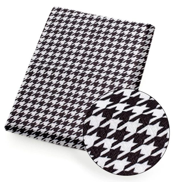 

AHB 45*140cm 1pc Polyester Cotton Fabric Puzzle Houndstooth Pattern Printed Sheets Home Textile Patches DIY Craft Supplies