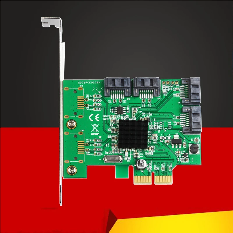 Добавить на карты SATA Raid Card PCI-Express 4-ports HyperDuo III RAID контроллер Marvell 88SE9230 с