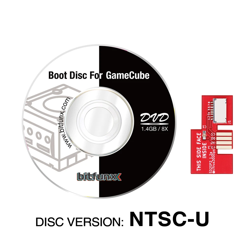 ゲームキューブ レトロスケーラー-ニンテンドーゲームキューブ用のミニDVDカード