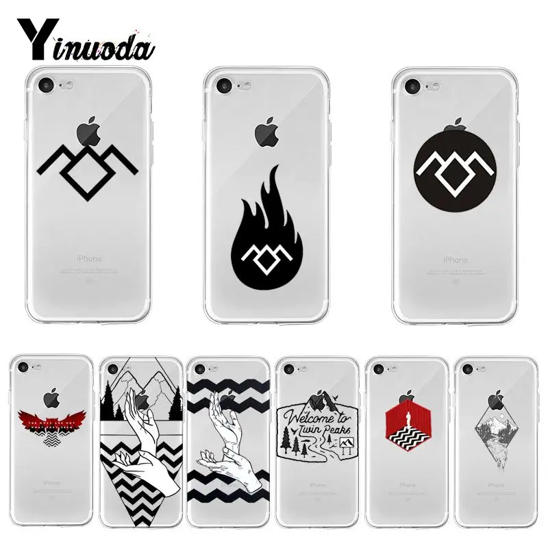 

Yinuoda Welcome To Twin Peaks Painted cover Colourful Style Design Phone Case for iPhone 8 7 6 6S Plus X XS max 10 5 5S SE XR