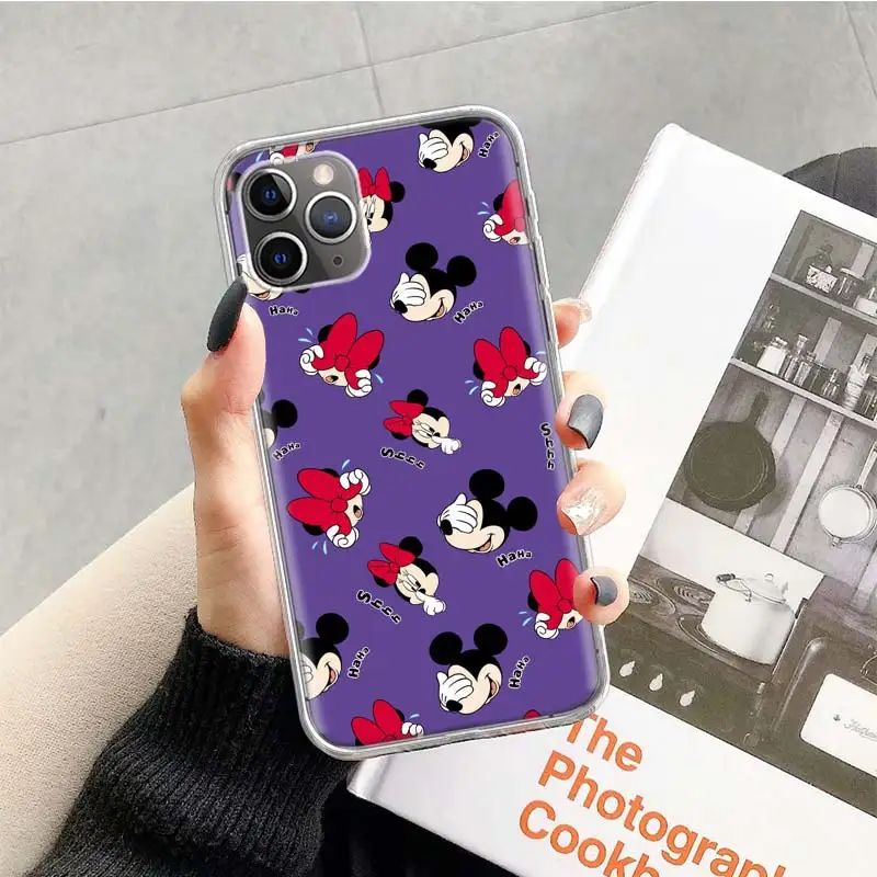 Рождественский чехол с Минни Маус для Apple iphone 11 Pro XS Max XR X 7 8 6 6S Plus 5 5S SE 10 десять подарочных силиконовых чехлов для телефона