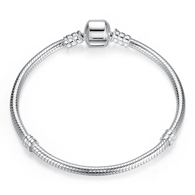 Аутентичные 925 пробы серебряные женские браслеты с цепочкой в виде змеи и браслеты для женщин, ювелирные изделия из стерлингового серебра, Pulseira - Цвет камня: GOS902-20