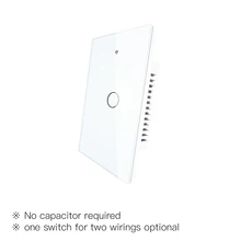 ZigBee US Standard Smart Home Wifi Wall Touch Switch,1 Way,Tempered Glass Panel House Light SwitchAC85-240V,1/2/3/4 Gang,