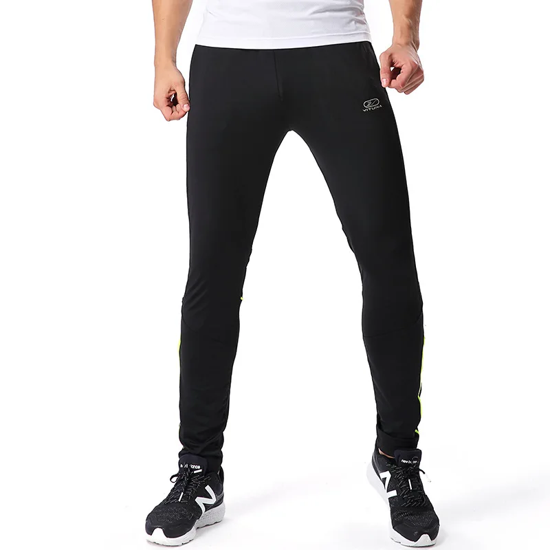 

Zu qiu ku Men's Athletic Pants Autumn Thin Running Pants Tight-Fit Quick-Dry Breathable Elasticity Fitness Pants Legs Skinny Pan