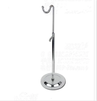 

Wholesale 10pcs Single curved hook Adjustable handbag display holder Silk scarves/tabletop bag/wig display stand rack