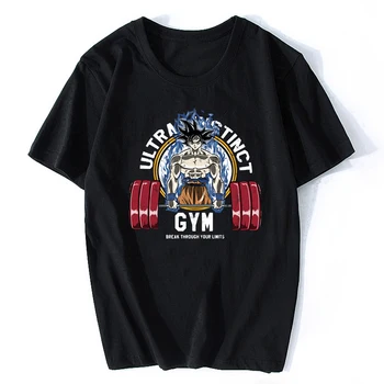 

Japan Anime Dragon Ball Z Goku Gym Cool T Shirt Summer Men Short Sleeve Cotton Son Goku Black Shirt Anime Tee Shirt
