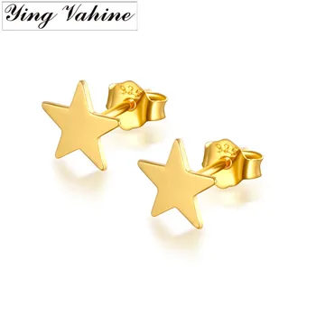 

ying Vahine 100% 925 Sterling Silver Star Stud Earrings for Women