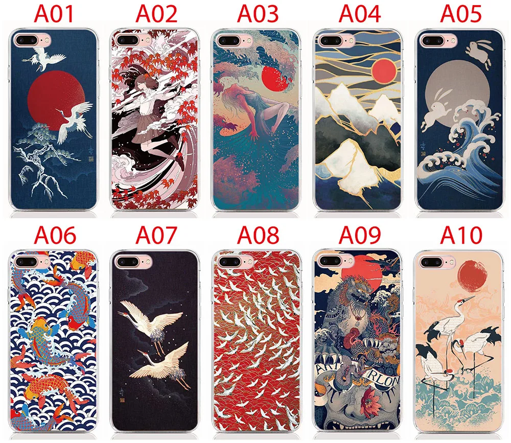 For Nokia 8 3 5 3 7 2 6 2 2 3 2 1 X71 1 3 1 7 1 8 1 Plus C1 Case Print Cartoon Wave Art Japanese Cover Coque Shell Phone Cases Phone Case Covers Aliexpress