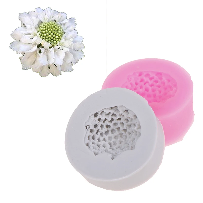 Stamen Heart Flower Veiner Силиконовая Форма Fondant сахарный из мастики Полимерная глина