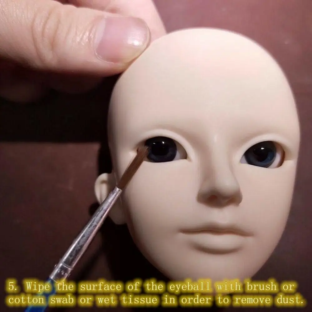 PF Hand Made 8-24mm Gray Glass Eyeball BJD Doll Dollfie Reborn Making Crafts