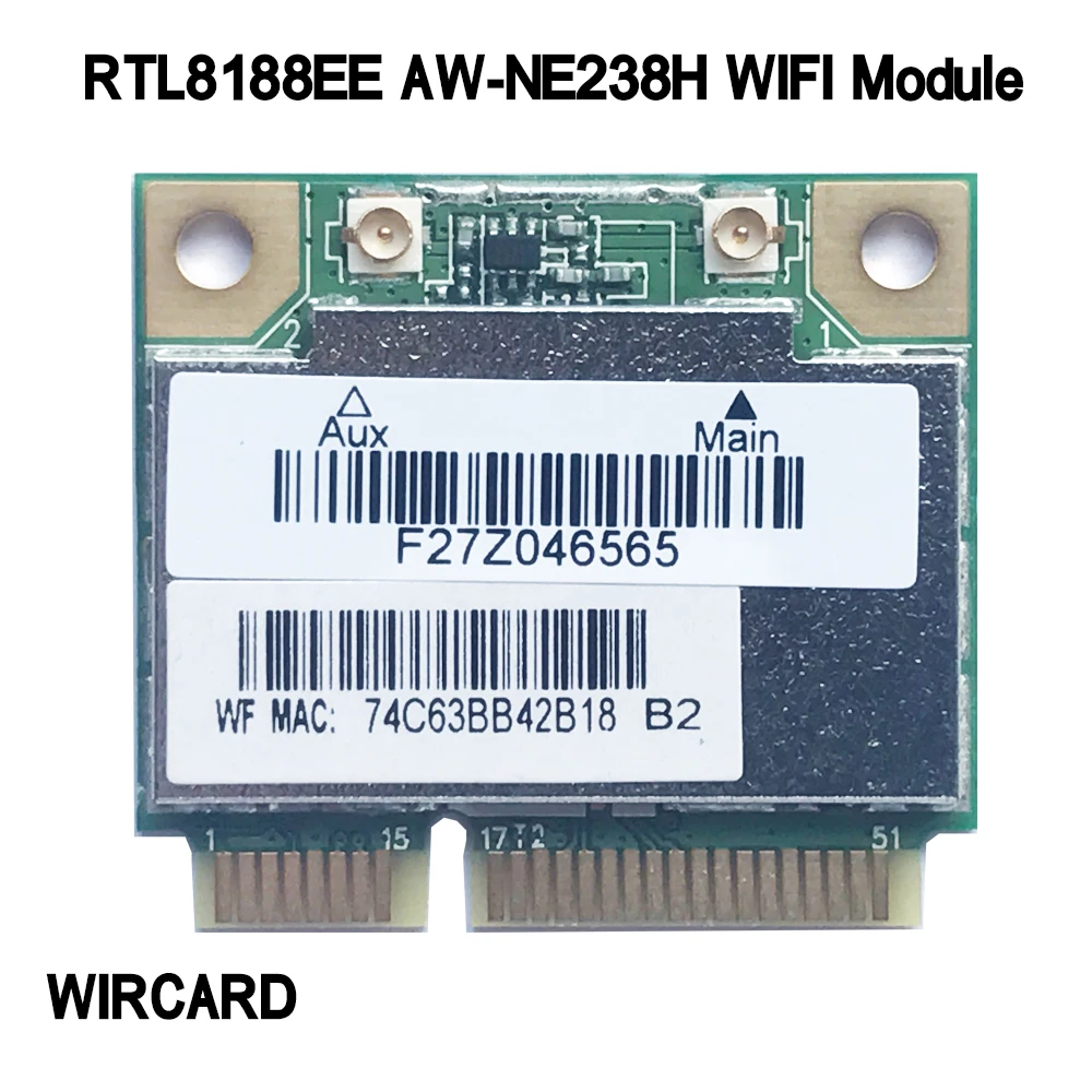 WIRCARD RTL8188EE AW-NE238H mini PCI-E WiFi карта WiFi модуль