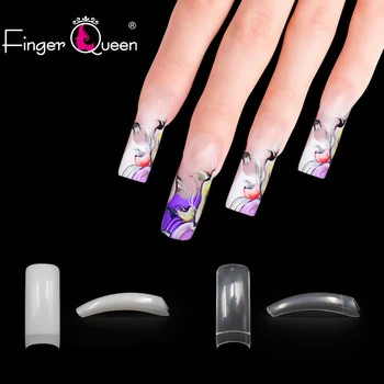 

Nail Tips 500 Pcs Natural/clear Square Head Ballerina Fake Nails UV Gel Manicure Suitable for Salon or Home Use