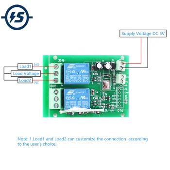 

Relay Module Smart Home Controller DC 5V 2Bit Membrane Touch Switch 2-Channel Self-locking