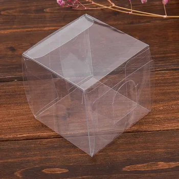 

20pcs PVC Square Packing Box Simple Transparent Box for Toy Gift Fruit (10cm)