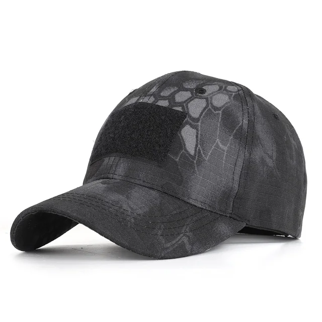 17 Colors Camo Men's gorras Baseball Cap Male Bone Masculino Dad Hat Trucker New Tactical Men's Cap Camouflage Snapback Hat 2022 Python black