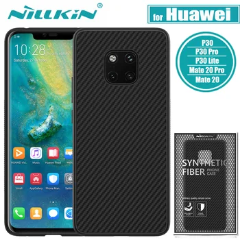 

Huawei P30 Pro Case P30 Lite Cover Nillkin Synthetic Fiber Carbon PP Plastic Phone Back Funda Case on Huawei Mate 20 Pro Case