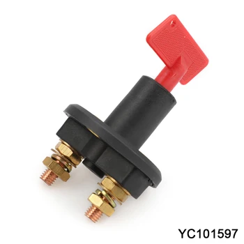 12v Racing 300A Battery Isolation Kill Switch Cut-off Breaker Marine Red Removable Key