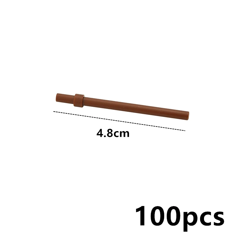 빌딩 블록 63965 기술 MOC 부품 1x6 라운드 바 6L 스톱 링 조립 입자 호환 브랜드 벽돌 장난감