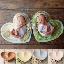 Резиновые корзины с изображением сердца для детей, аксессуары для фотосессии новорожденных, реквизит для фотосессии, корзина для фотосессии