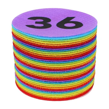 

Markers with Numbers 1-36 , Classroom Floor Circles Dots Rug Mats for Kindergarten Preschool Organization Sticker,