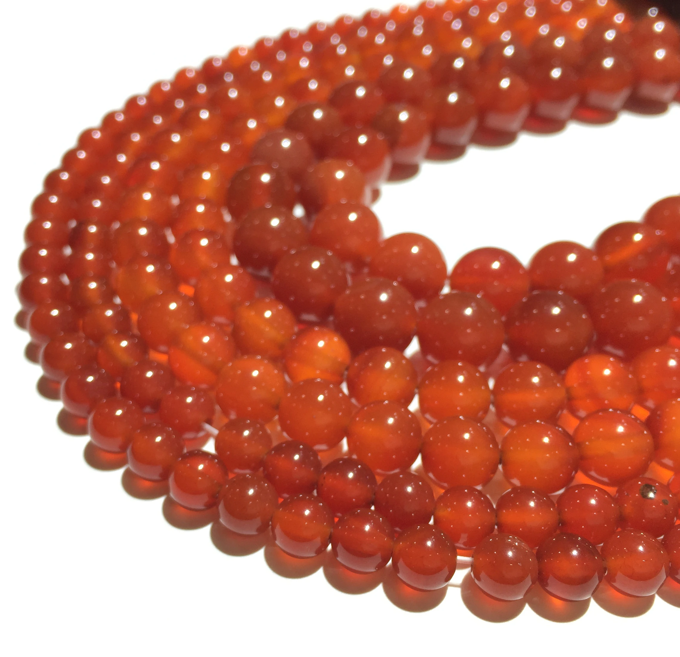 

Natural Gemstone Loose Beads Healing Stone DIY Jewelry Making Bracelet Necklace Accessories Design Red Agate Beads Factory Price
