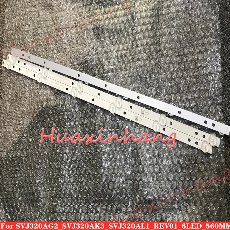 15 шт.(1 комплект = 3 шт.) 6 светодиодный* 3 в 562 мм Новинка для Hisense ChangHong Светодиодная лента SVJ320AG2 130307 32D2000 LB-C320X14 SVJ320AK3 SVJ320AL1