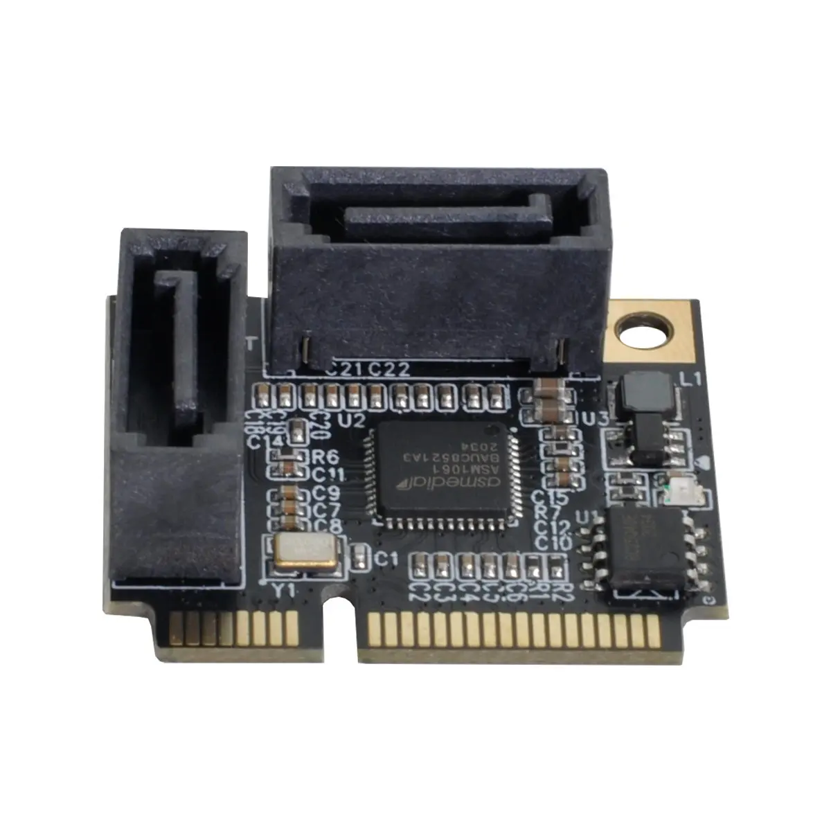 Адаптер Mini PCI-E PCI Express на SATA 3 0 с двумя портами | Компьютеры и офис