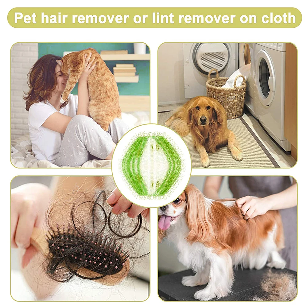 12pcs Pet Hair Remover Reusable Hair Dryer Ball Pet Washing Balls