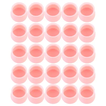 

1 Set 20Pcs Silicone Chair Table Leg Covers Protective Covers (Round Pink)
