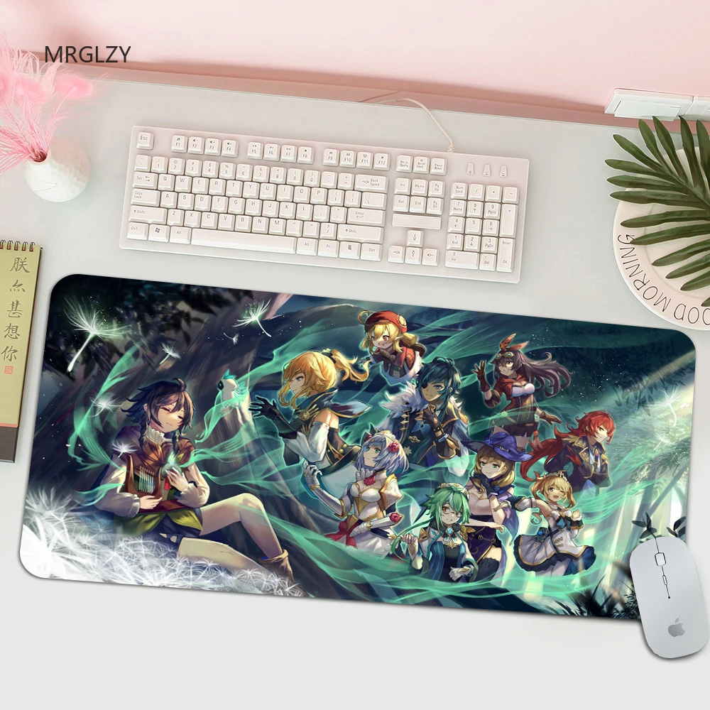 

MRGLZY Genshin Impact Natural Rubber Office Mouse Pad Best-selling Mouse Pad Gaming Mouse Pad Gaming Accessories