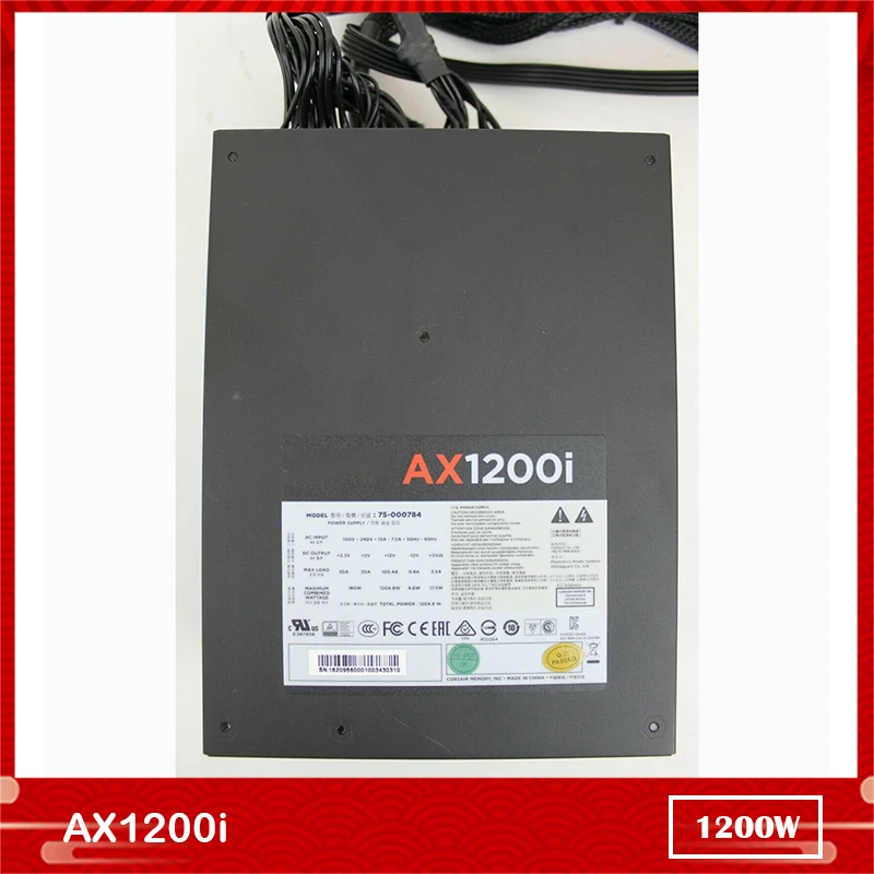 

Для нового блока питания для AX1200i 1200W 100% проверка перед отправкой