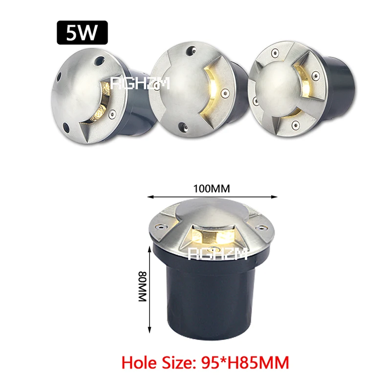 IP67 DC12V Outdoor Lighting 3W 5W Garden Yard Step Stairs Floor Deck LED Recessed Inground Lamps LED Underground Spotlight 220V garden decoration lamps led underground light led deck lights