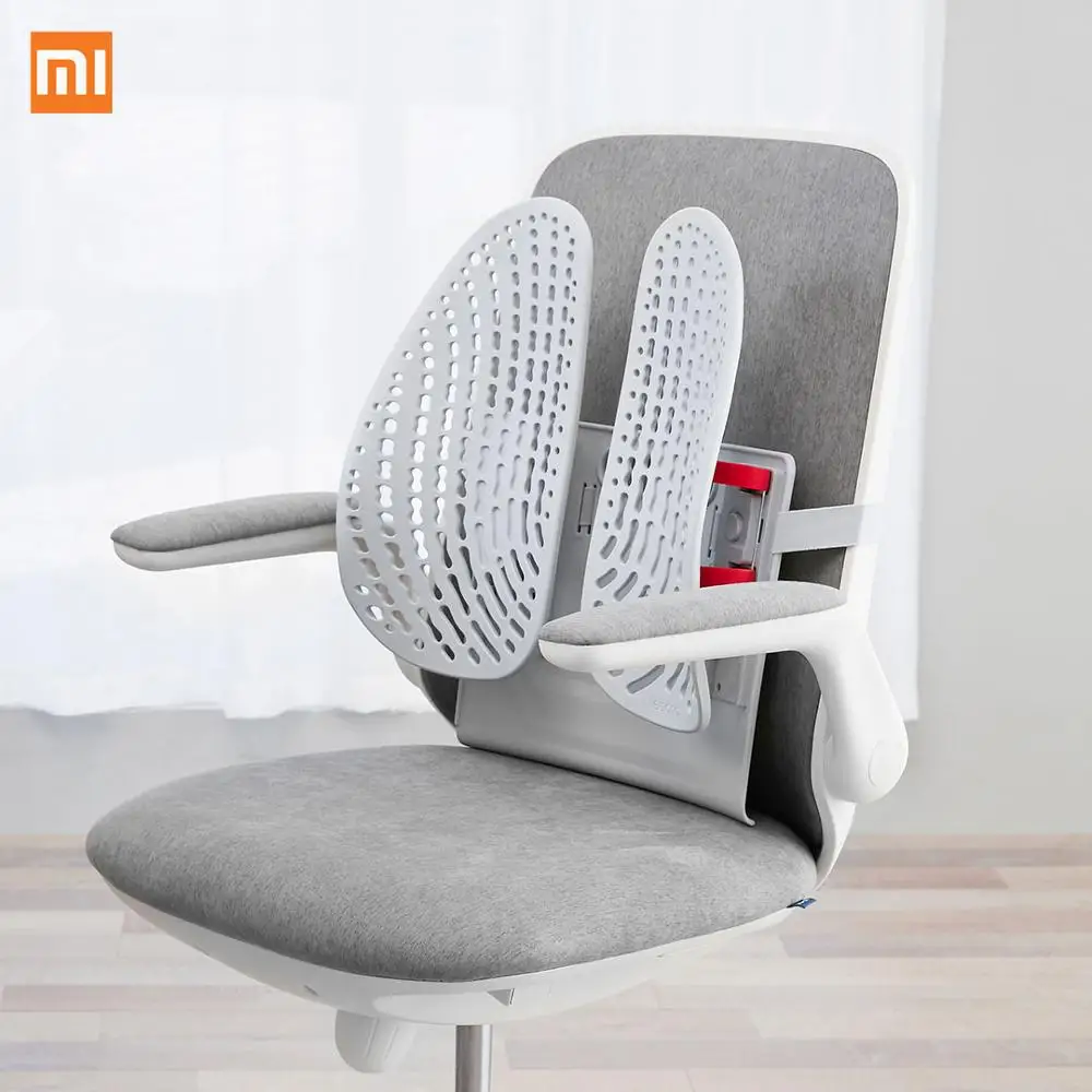 

Xiaomi Leband Adjustable Ergonomic Back Support One-key Lift Wrap-around Dynamic Comfortable Chair Back Pad from Mijia Youpin