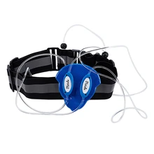 Синий светодиодный волоконный светильник жилет куртка высокая видимость жилеты ночной Спорт Открытый Бег Велоспорт Кемпинг светоотражающий ремень