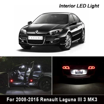 

18pcs For 2008-2015 Renault Laguna III 3 MK3 canbus Error Free Car LED bulbs Interior Reading dome Light Kit