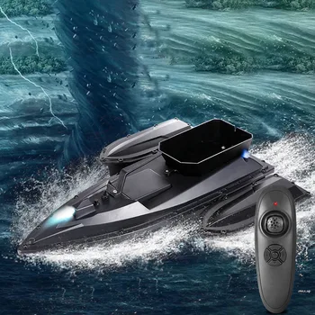 

Bobing D15 500m Remote Control Fishing RC Boat Double Warehouse Fishing Bait Boat Automatical Fish Hunting Hit Device