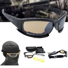 Армейские очки, солнцезащитные очки, мужские военные солнцезащитные очки, мужские 4 линзы, набор для мужчин, военные игры, тактические очки, для улицы