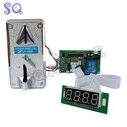vending machine coin acceptor JY100F with time controller board JY15B for arcade game cabinet washing machine